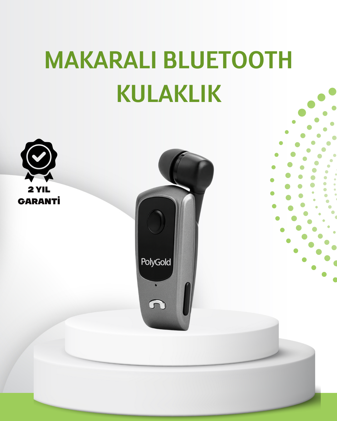 10 Saat Konuşma Süreli Klipsli Bluetooth Kulaklık - Lisinya