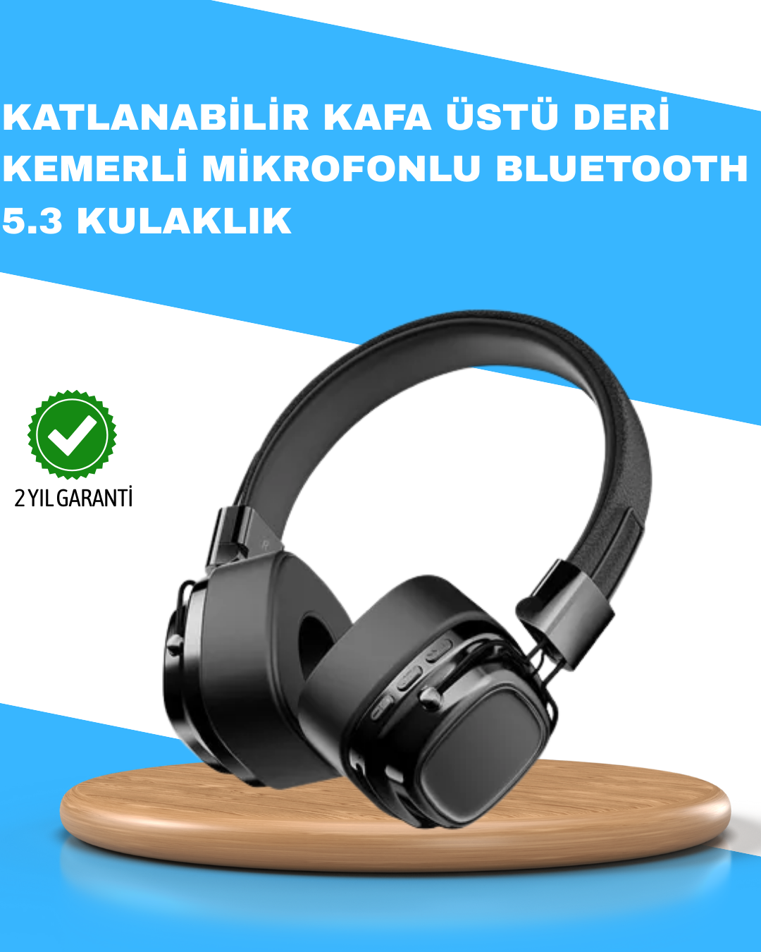 Katlanabilir Tasarımlı Taşınabilir Kablosuz Müzik Kulaklığı - Lisinya