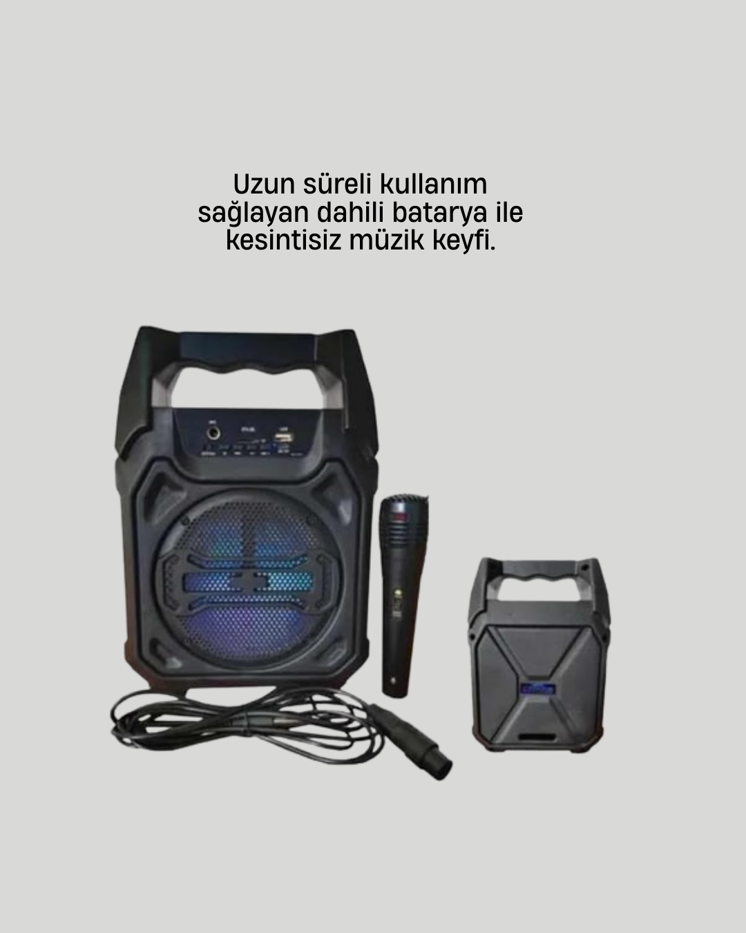 15W Güçlü Ses Çıkışlı Bluetooth Hoparlör FM Radyo ve Mikrofon Destekli - Lisinya 15W Güçlü Ses Çıkışlı Bluetooth Hoparlör FM Radyo ve Mikrofon Destekli - Lisinya