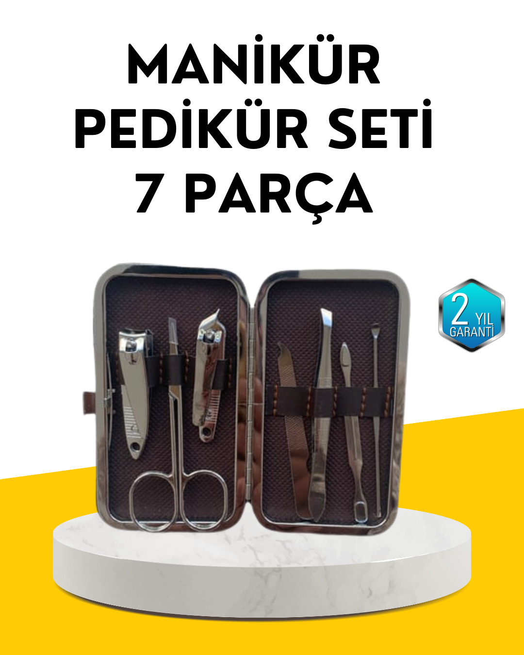 Dayanıklı Çelik Aletlerden Oluşan Kişisel Bakım Seti - Lisinya