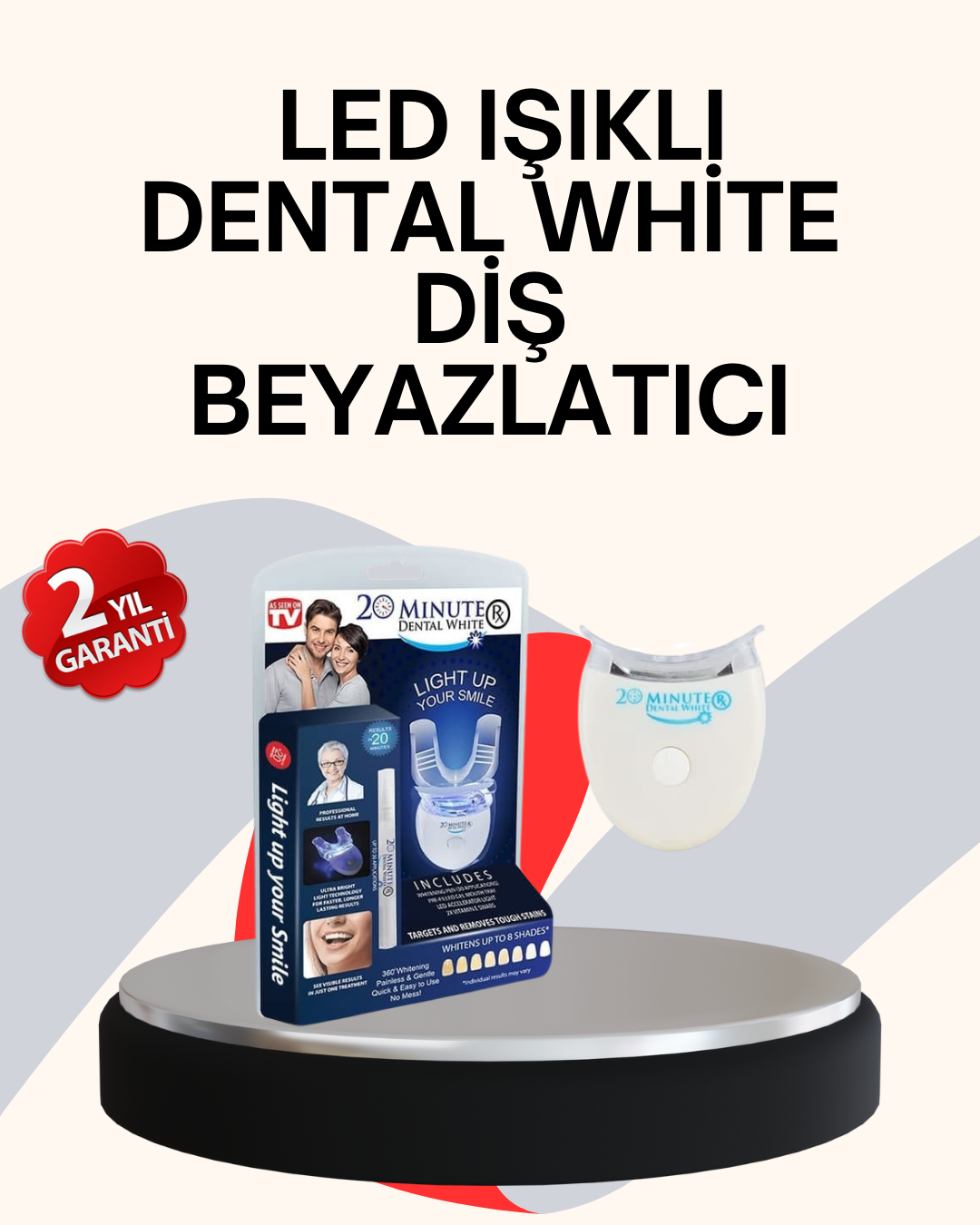 Beyazlatma Kalemli LED Diş Parlatma Seti - Lisinya Beyazlatma Kalemli LED Diş Parlatma Seti - Lisinya