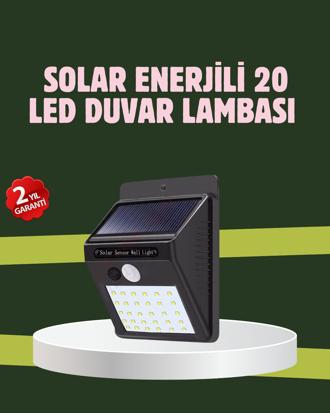 Kablo Gerektirmeyen Solar LED Bahçe ve Veranda Işığı - Lisinya Kablo Gerektirmeyen Solar LED Bahçe ve Veranda Işığı - Lisinya