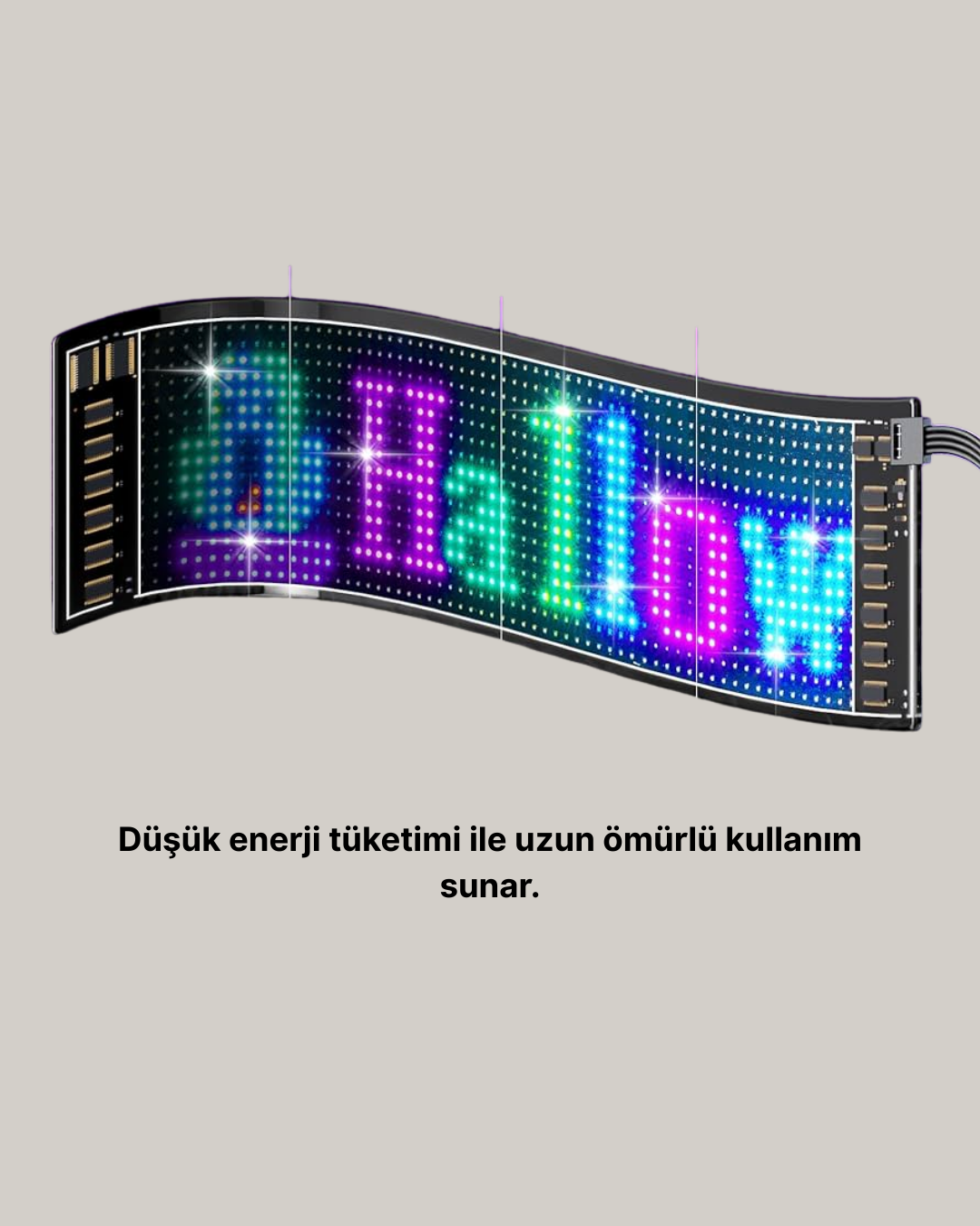 Gece Kullanıma Uygun  Pixel RGB LED Panel Estetik Atmosfer Işığı - Lisinya