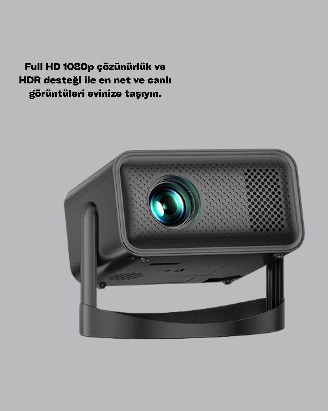 WiFi 6 ve Bluetooth 5 Bağlantılı Taşınabilir Projeksiyon Makinesi - Lisinya