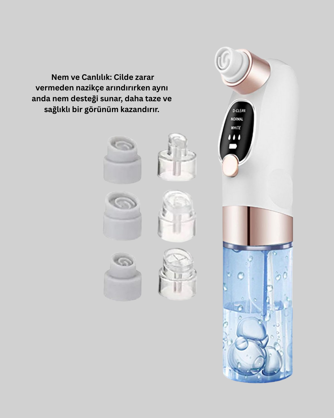 Evde Kolay Kullanım İçin Şarjlı Siyah Nokta Temizleme Aleti - Lisinya