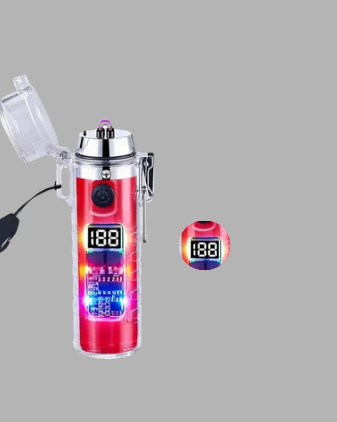 Kamp ve Outdoor İçin Çok Amaçlı Çakarlı Elektronik Çakmak - Lisinya