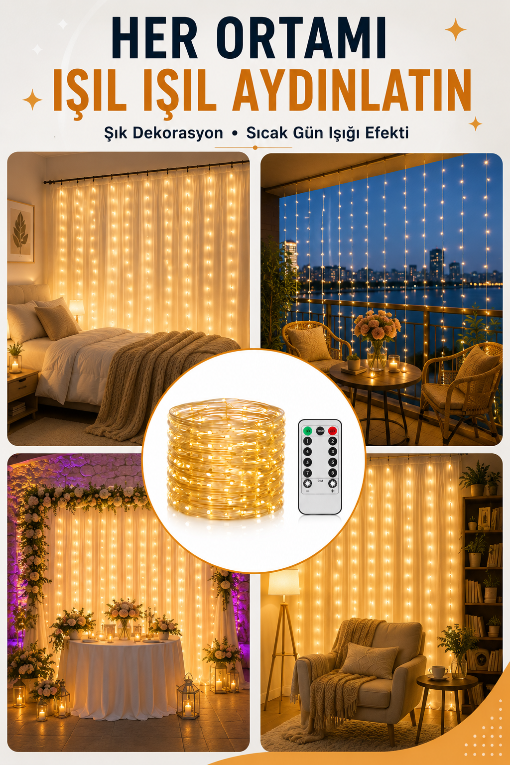 Enerji Tasarruflu 3x3 LED Işık – Parti, Yılbaşı ve Organizasyon - Lisinya