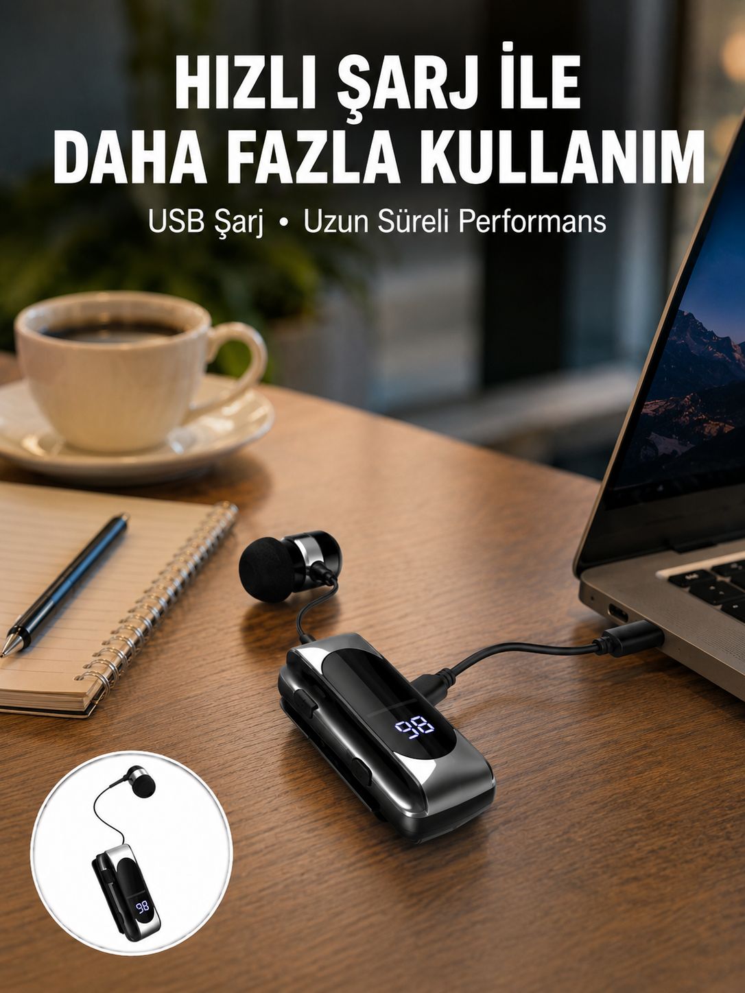 Uzun Pil Ömürlü Kablosuz Kulaklık – 25 Saat Konuşma ve Müzik Süresi - Lisinya Uzun Pil Ömürlü Kablosuz Kulaklık – 25 Saat Konuşma ve Müzik Süresi - Lisinya
