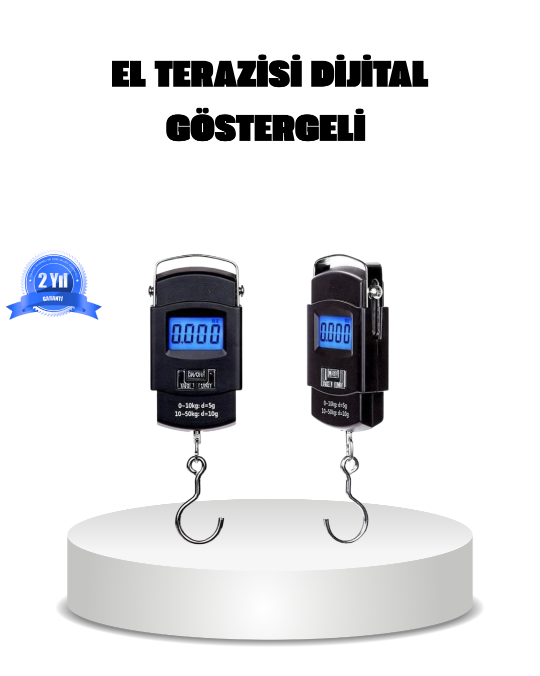 Dijital El Kantarı – 50 Kg Taşıma Kapasiteli, Taşınabilir Hassas Tartı - Lisinya