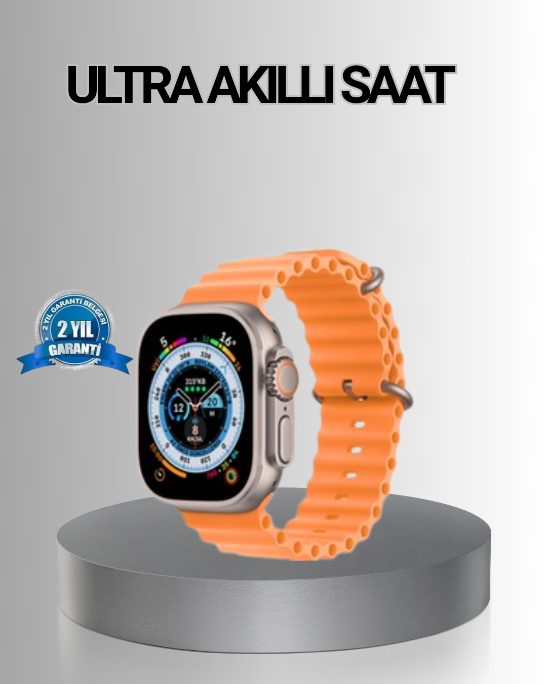 GPS’li Akıllı Saat – Nabız, Uyku ve Adım Takibi, Suya Dayanıklı - Lisinya