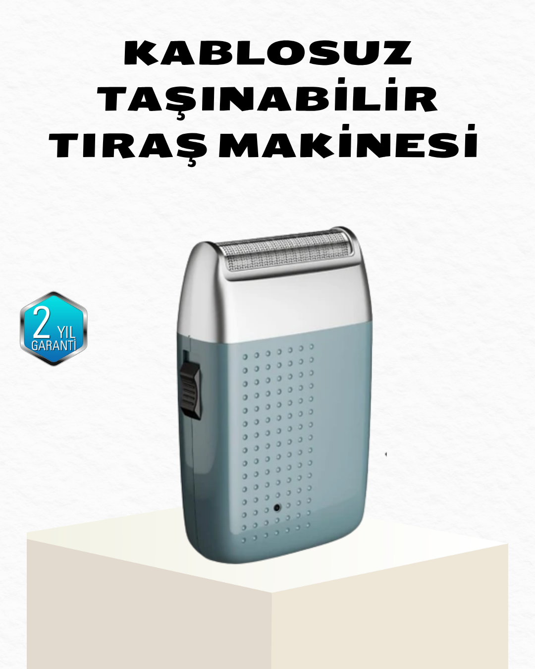 Şarjlı Kuru Kullanım Tıraş Makinesi – Kablosuz, Taşınabilir - Lisinya