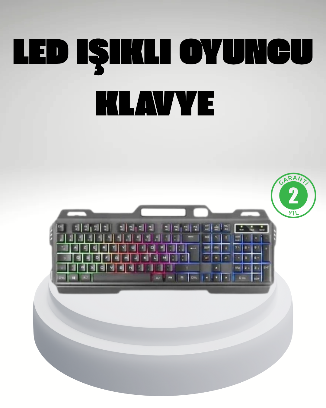 RGB Işıklı Oyuncu Klavye Mouse Seti – Türkçe Q, Ayarlanabilir DPI, Ergonomik ve Dayanıklı Tasarım - Lisinya