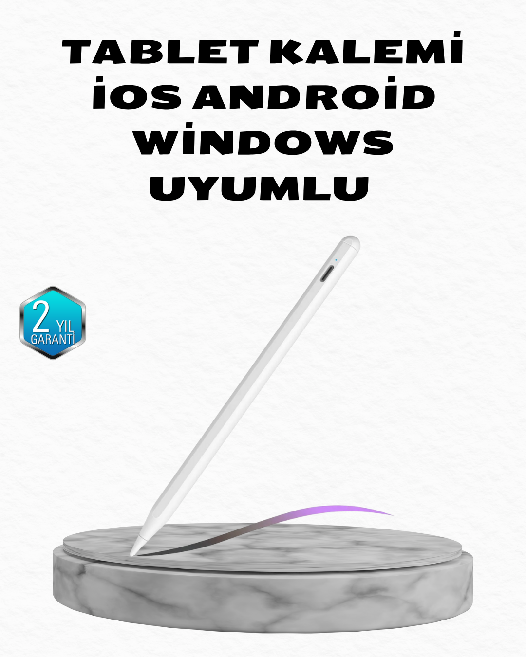 Manyetik Dokunmatik Kalem – Bluetooth Gerektirmeyen, Type-C Şarjlı, iPad ve Android Uyumlu Hassas Stylus - Lisinya