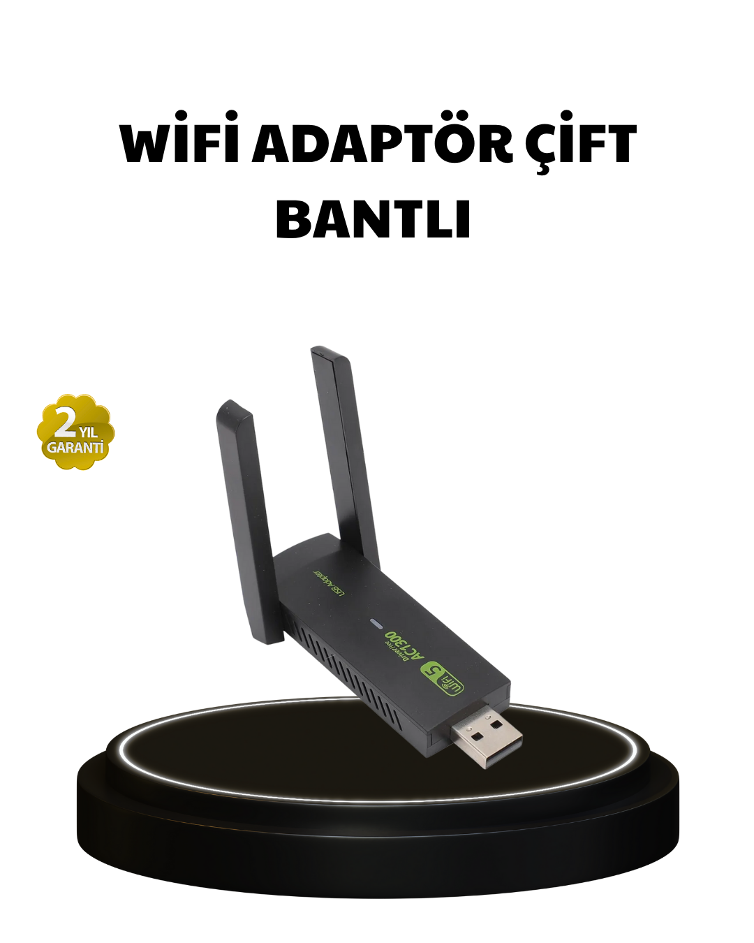 Dual Band USB WiFi Adaptör – 1200 Mbps Hız - Lisinya