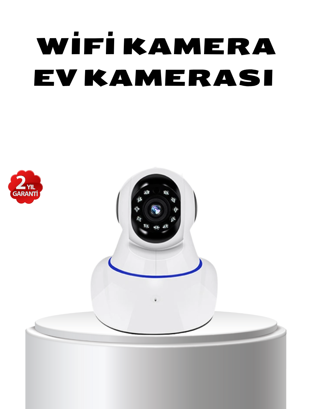 Full HD Akıllı IP Kamera – Gece Görüşlü, Hareket Sensörlü, Çift Yönlü Ses ve Online Kayıt Özellikli - Lisinya