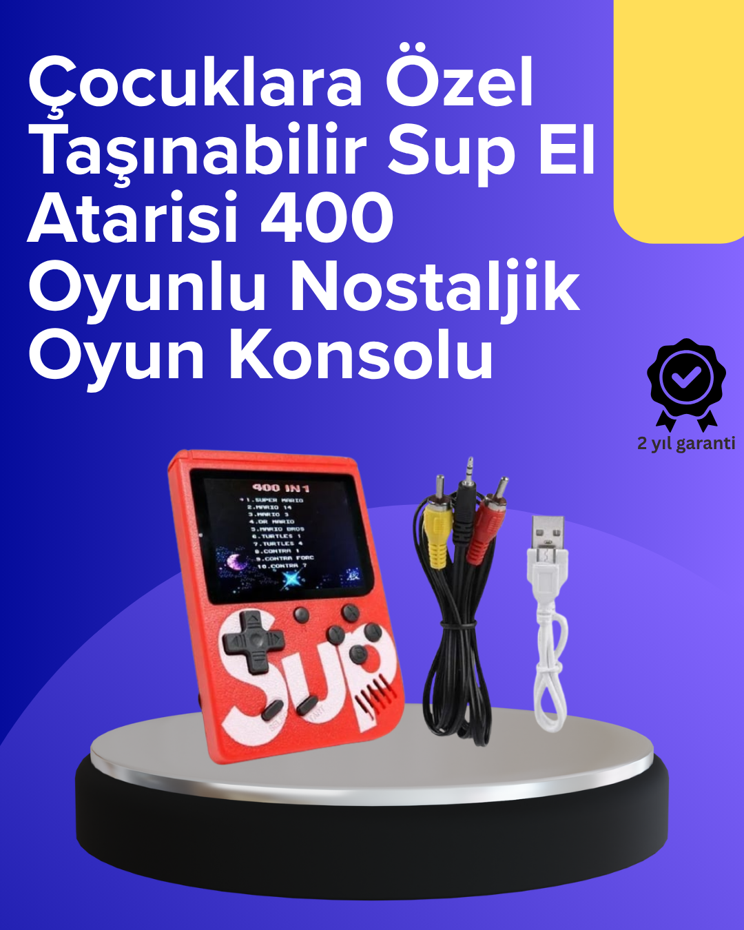 Çocuklar İçin 400 Retro Oyunlu Konsol - Lisinya Çocuklar İçin 400 Retro Oyunlu Konsol - Lisinya