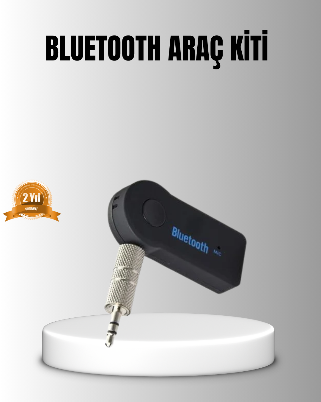 Bluetooth AUX Araç Kiti Eller Serbest Müzik Çalar Dahili Mikrofonlu - Lisinya