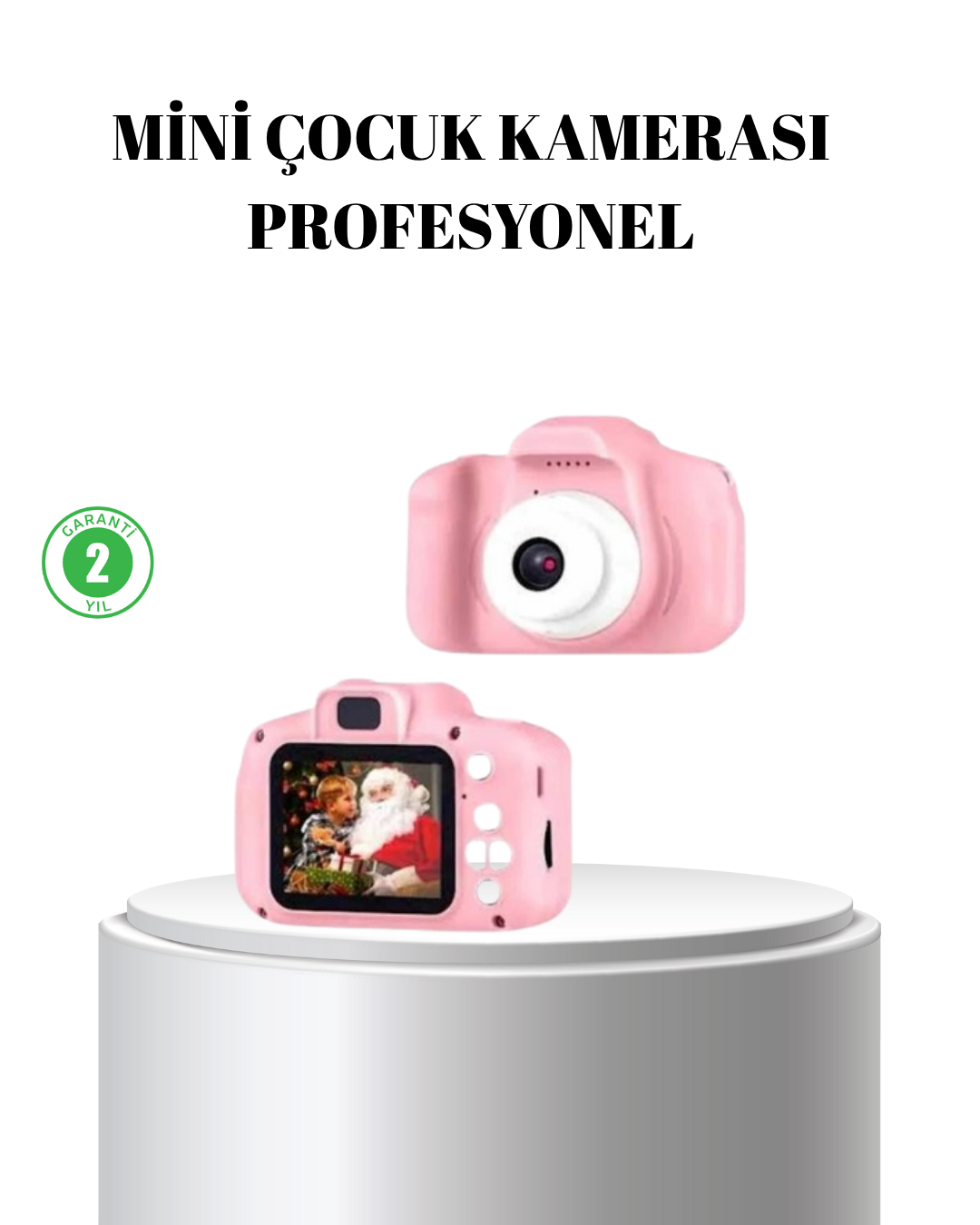 Pembe Mini 1080p HD Çocuk Kamera – 8MP, Video Kaydı,TF Kart Destekli - Lisinya