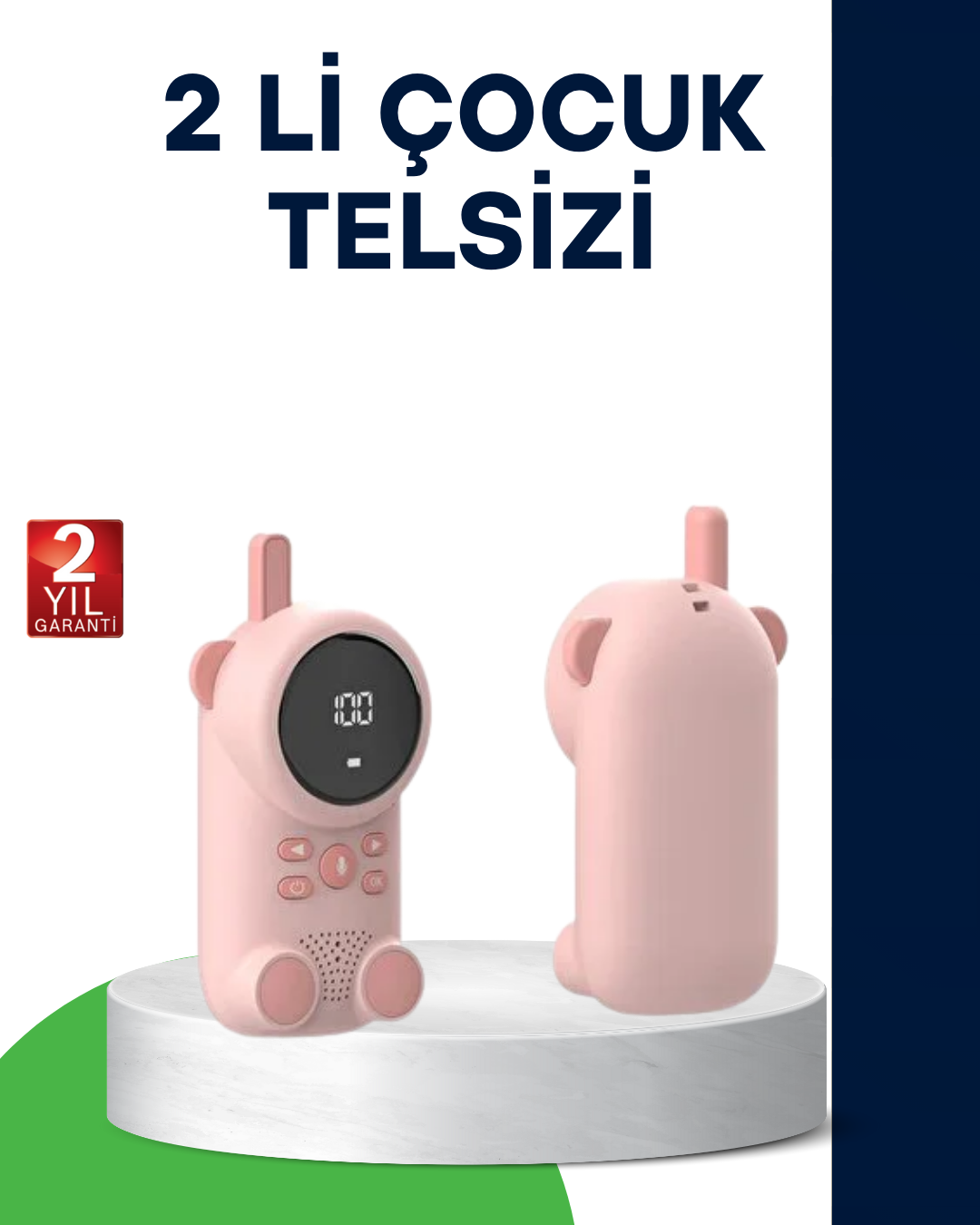 LCD Ekranlı Bebek Telsizi – İki Yönlü Ses, Uzun Menzil, Çocuk Dostu Tasarım - Lisinya LCD Ekranlı Bebek Telsizi – İki Yönlü Ses, Uzun Menzil, Çocuk Dostu Tasarım - Lisinya