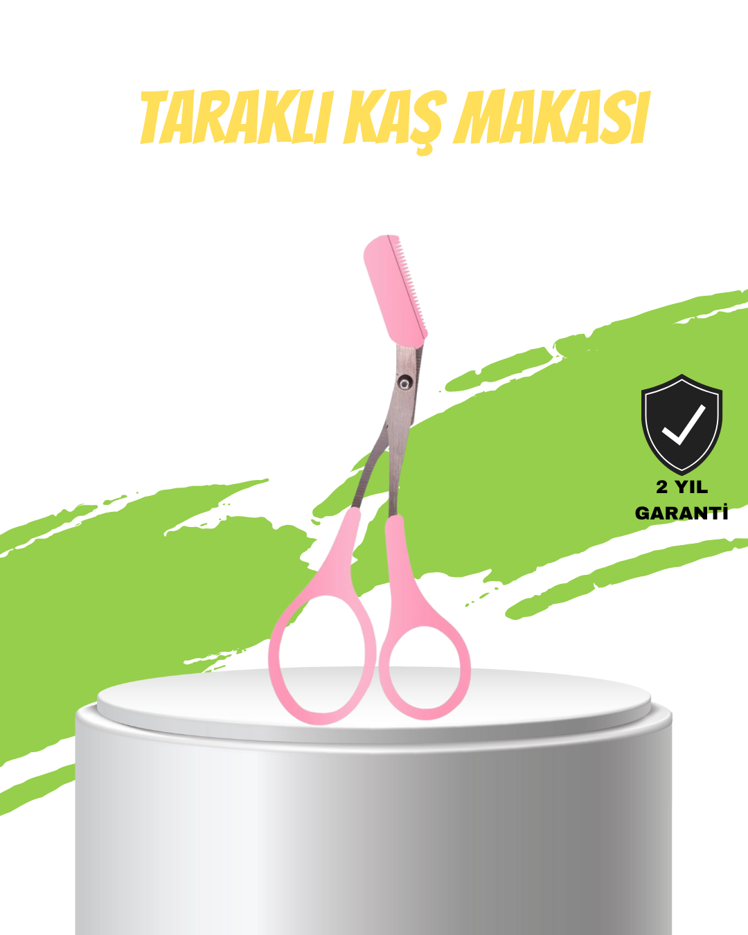 Taraklı Kaş Düzeltme Makası – Hassas Şekillendirme ve Kolay Kullanım - Lisinya