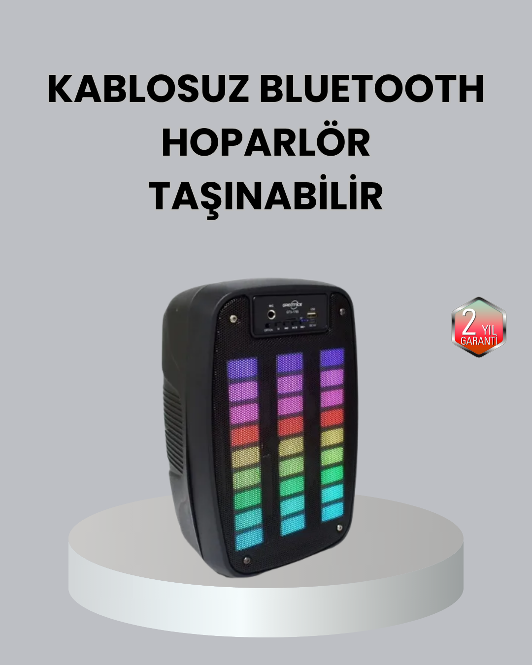 Kablosuz Bluetooth Müzik Cihazı – 2 Saat Batarya Süresi, Şık ve Taşınabilir - Lisinya