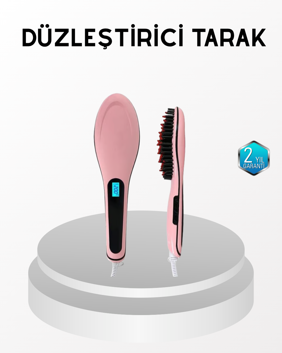 Profesyonel Saç Düzleştirici Tarak – 230°C Maksimum Isı, Hızlı Isınma ve Seramik Plaka - Lisinya