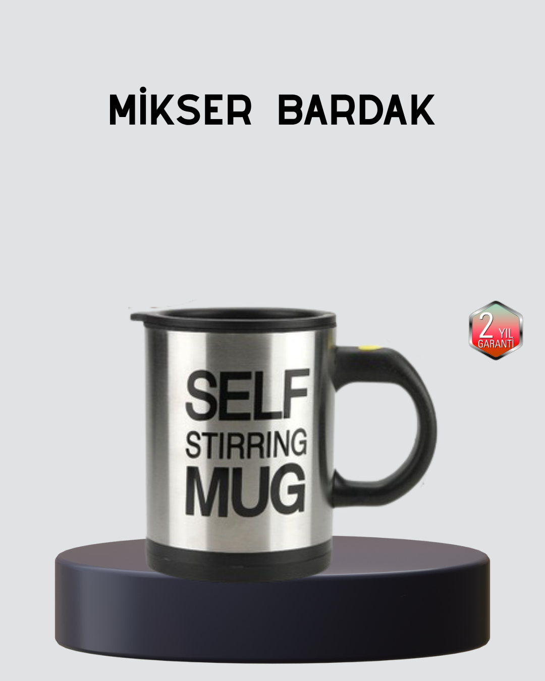 Otomatik Karıştıran Akıllı Kupa – Paslanmaz Çelik, Isı Korumalı - Lisinya
