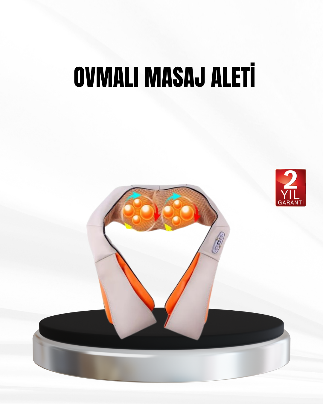 Yoğurmalı Isıtmalı Masaj Aleti – Ev, Ofis ve Araç Kullanımına Uygun, Çok Bölgeli Masaj Sistemi - Lisinya
