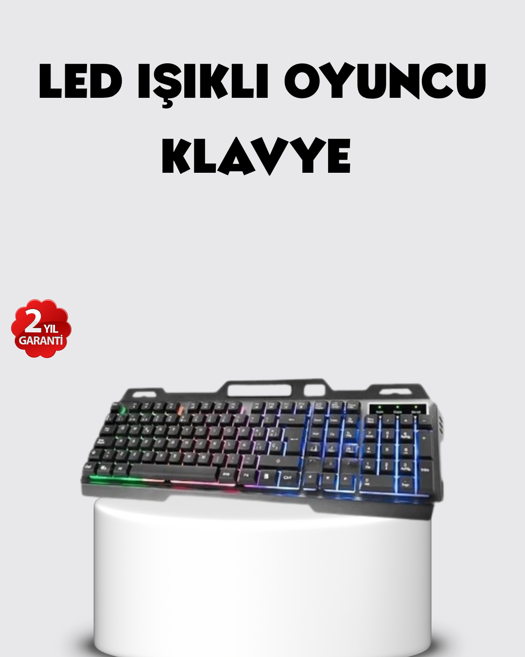 RGB Aydınlatmalı Klavye Mouse Seti – USB Bağlantılı, Türkçe Q, Ayarlanabilir DPI, Ergonomik Yapı - Lisinya
