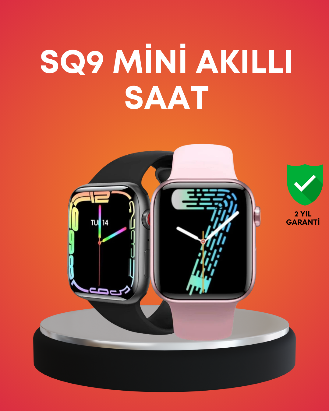 Akıllı Saat AMOLED Dokunmatik Ekran Nabız Uyku ve Adım Takibi - Lisinya