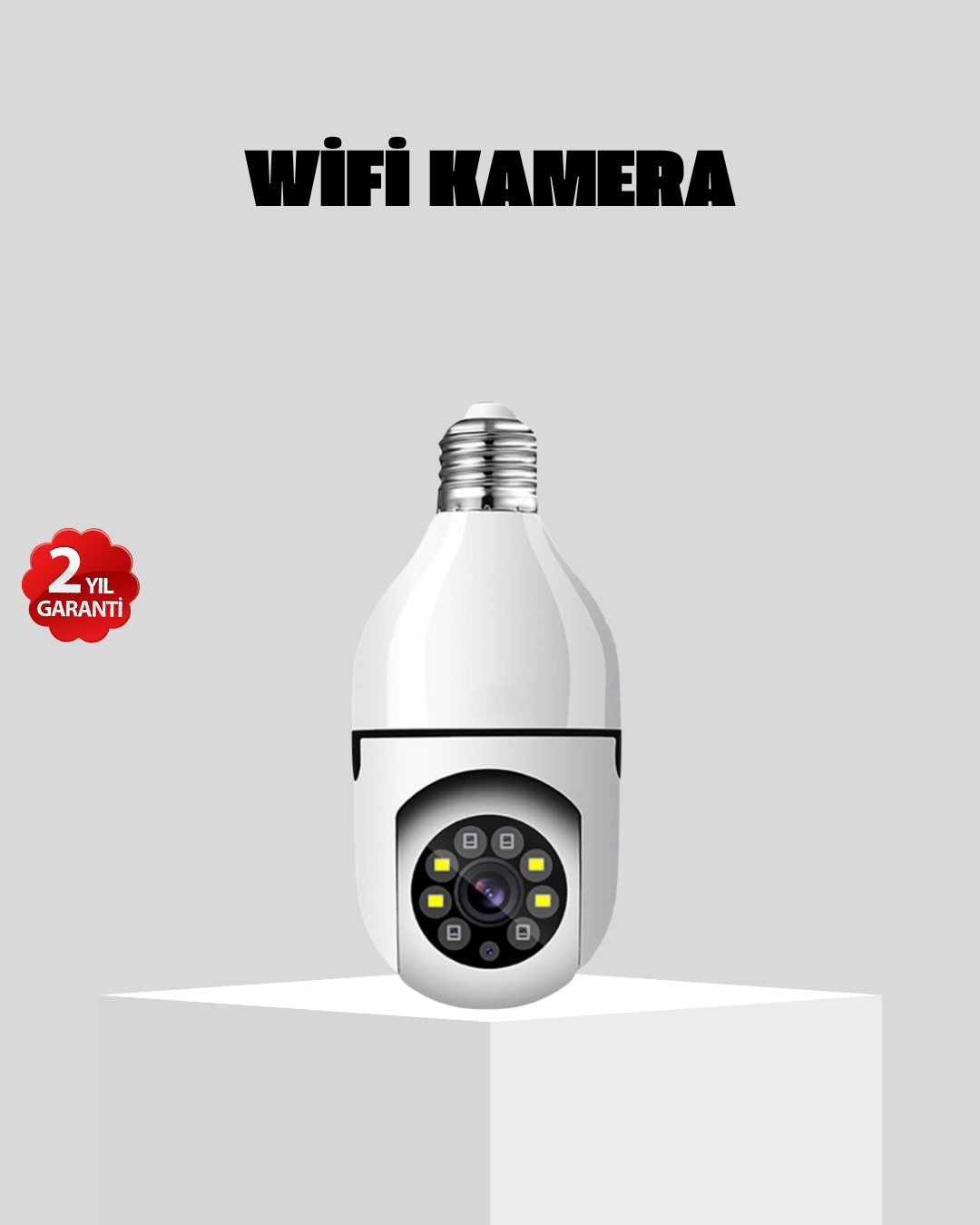 Akıllı Duy Kamera 360 Derece Dönebilir ve PTZ Teknolojili - Lisinya