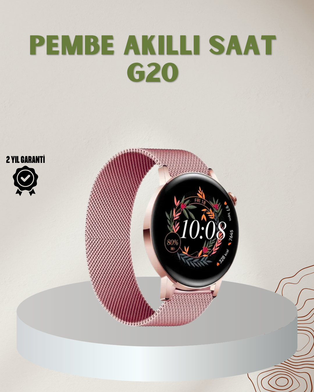 Spor ve Sağlık Takipli Akıllı Saat - Lisinya