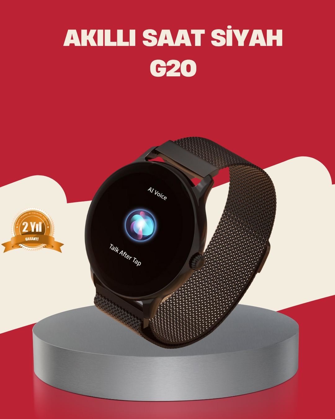 Haino Teko G20 Mini – Şık, Suya Dayanıklı, Bildirim ve Spor Modlu Akıllı Saat - Lisinya