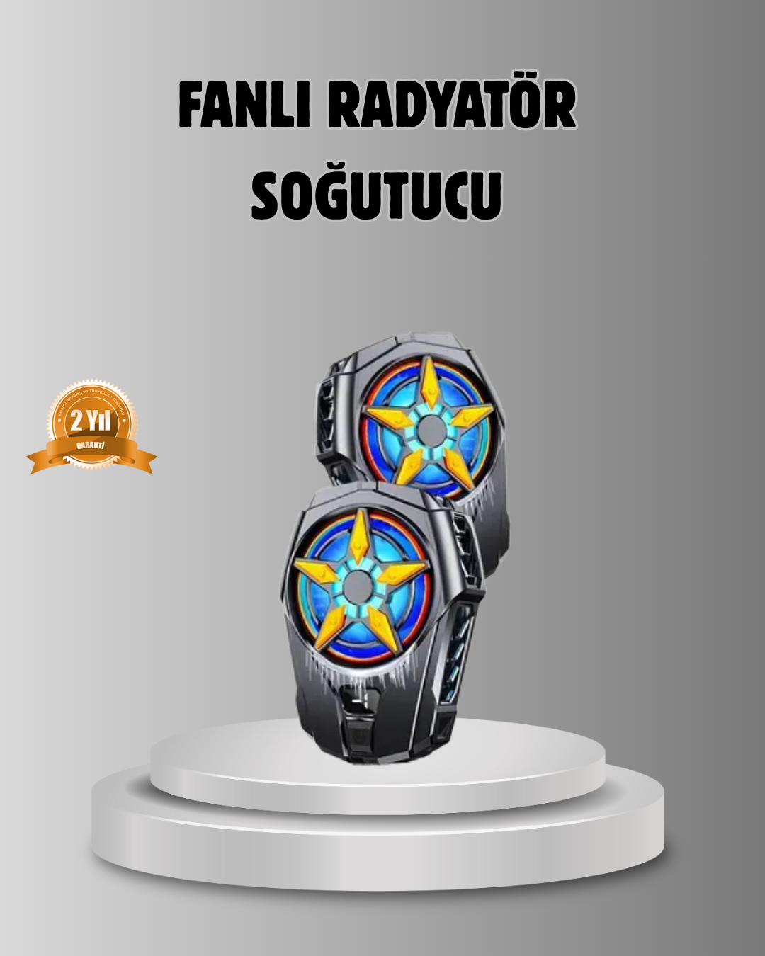 Taşınabilir Şarjlı Telefon Soğutucu – Sessiz Fan Motoru ile Yüksek Performans Koruma - Lisinya