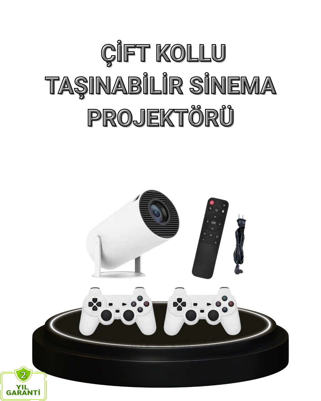 Bluetooth 5.0 ve Wi-Fi 6 Akıllı 4K Projeksiyon - Lisinya Bluetooth 5.0 ve Wi-Fi 6 Akıllı 4K Projeksiyon - Lisinya