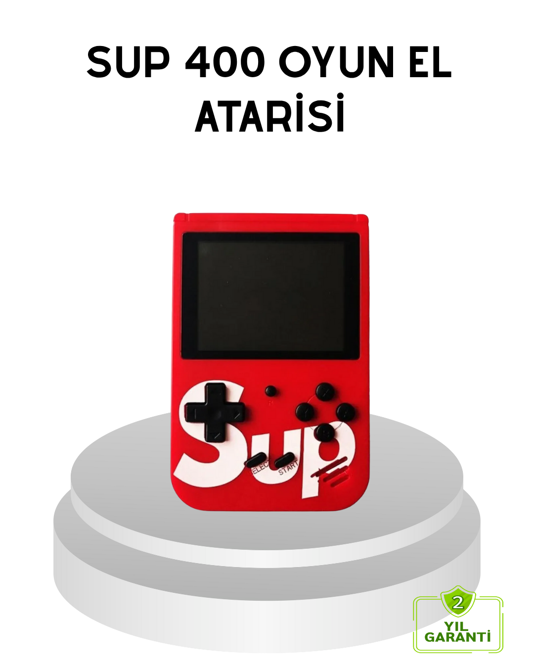 SUP Retro El Konsolu – 500 Oyun, TV Bağlantılı, 3 İnç Ekranlı Şarjlı Mini Atari - Lisinya