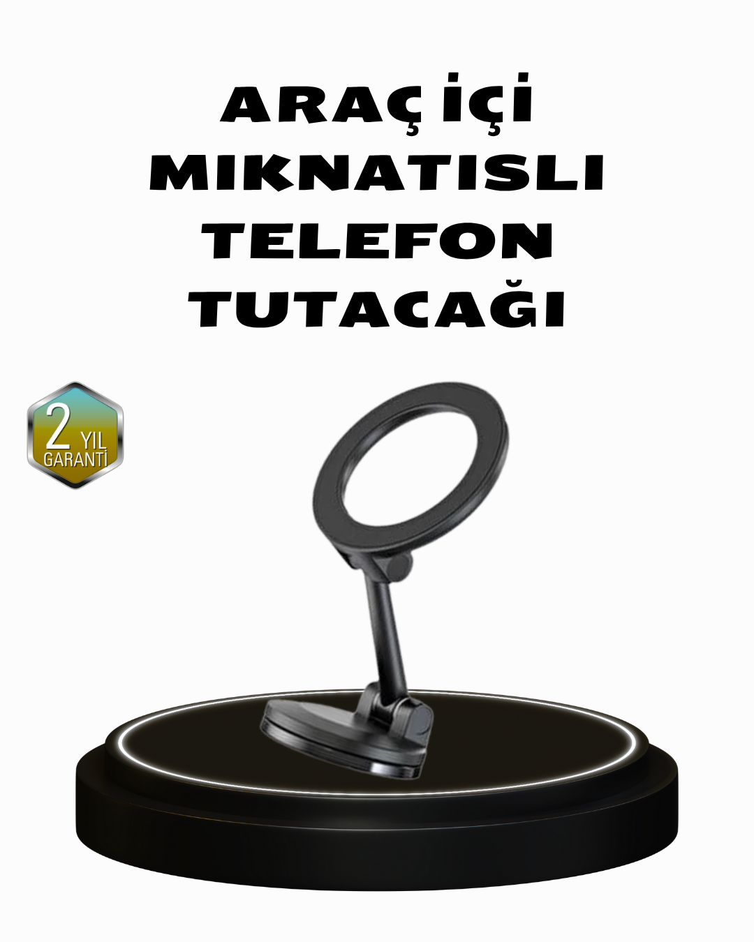 360° Dönebilen Katlanır Manyetik Araç Telefon Tutucu – MagSafe Uyumlu, Kompakt ve Şık Tasarım - Lisinya