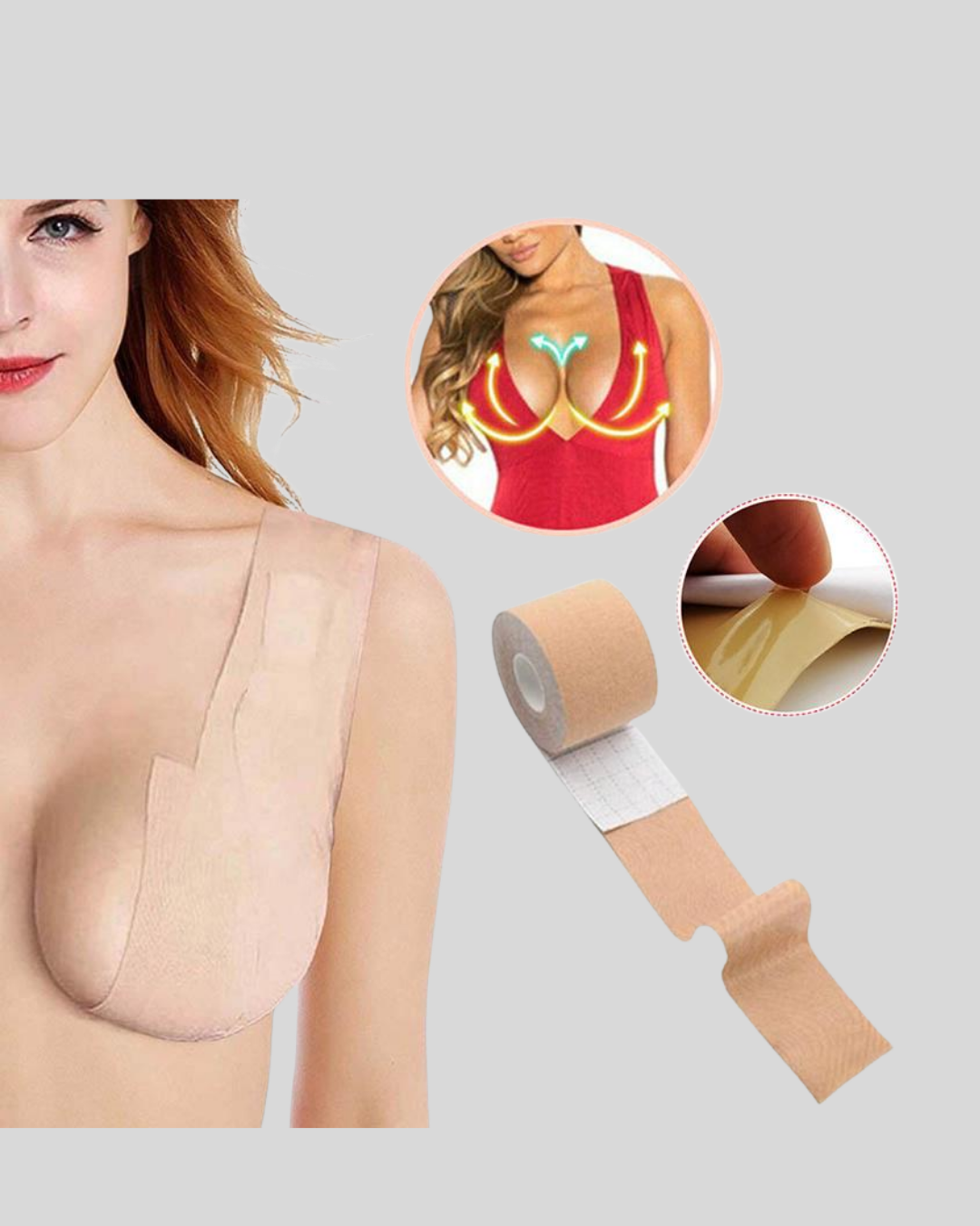 Görünmez Destekleyici Göğüs Bandı – Askısız ve Sırtı Açık Kıyafetler İçin - Lisinya Görünmez Destekleyici Göğüs Bandı – Askısız ve Sırtı Açık Kıyafetler İçin - Lisinya