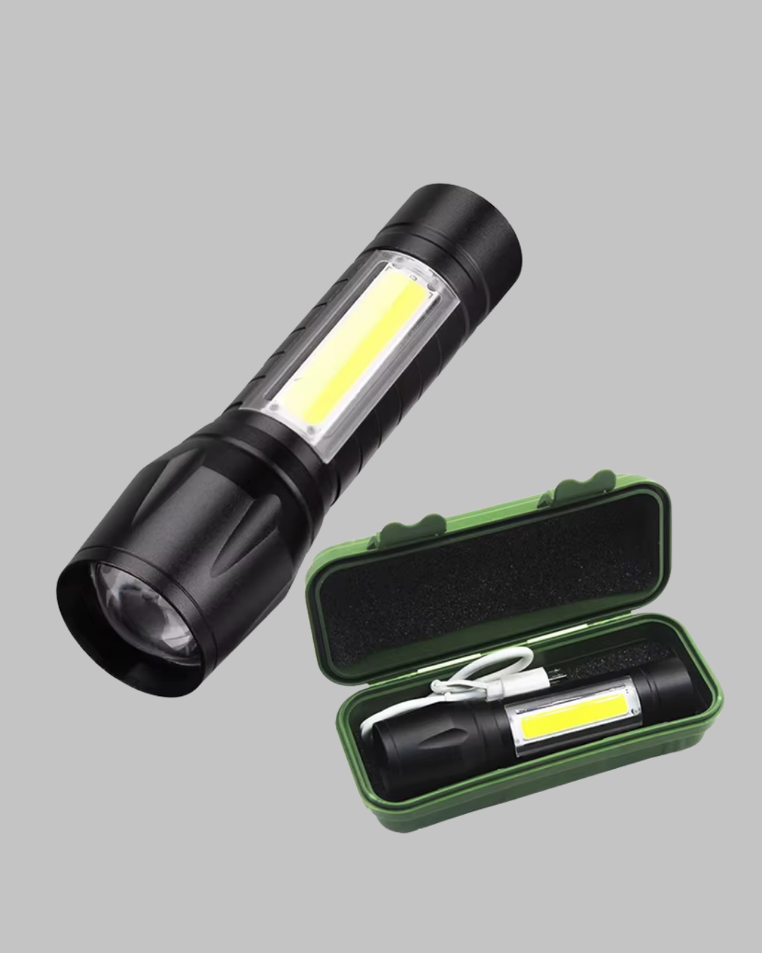 4 Mod Şarjlı Işıldak | Ultra Güçlü Cree LED | Su Geçirmez Alüminyum Gövde - Lisinya 4 Mod Şarjlı Işıldak | Ultra Güçlü Cree LED | Su Geçirmez Alüminyum Gövde - Lisinya