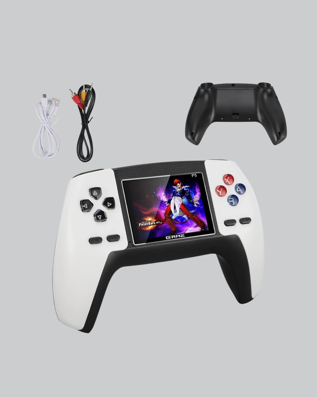 520 Klasik Oyunlu P5™ ControllerView Retro Konsol – Şarjlı, AV Giriş Destekli, Ergonomik Tasarım - Lisinya