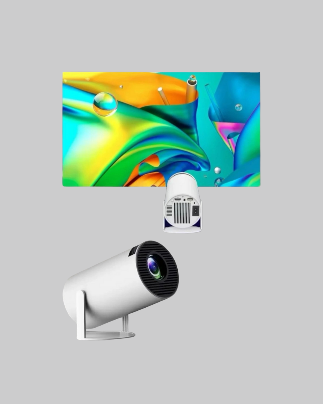 Ev Sineması Projeksiyon Cihazı – 160 ANSI Lümen, 4K Uyumlu ve Kablosuz Görüntü Aktarımı - Lisinya