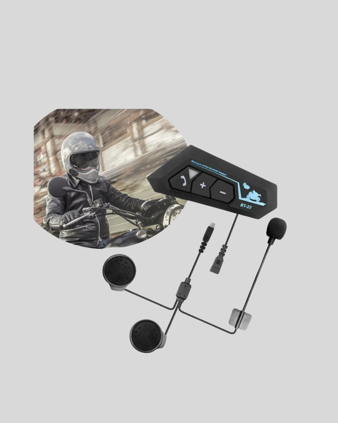 BT22 Kask Bluetooth Kulaklık 5.0 – Suya Dayanıklı, Gürültü Önleyici, Uzun Pil Ömürlü - Lisinya