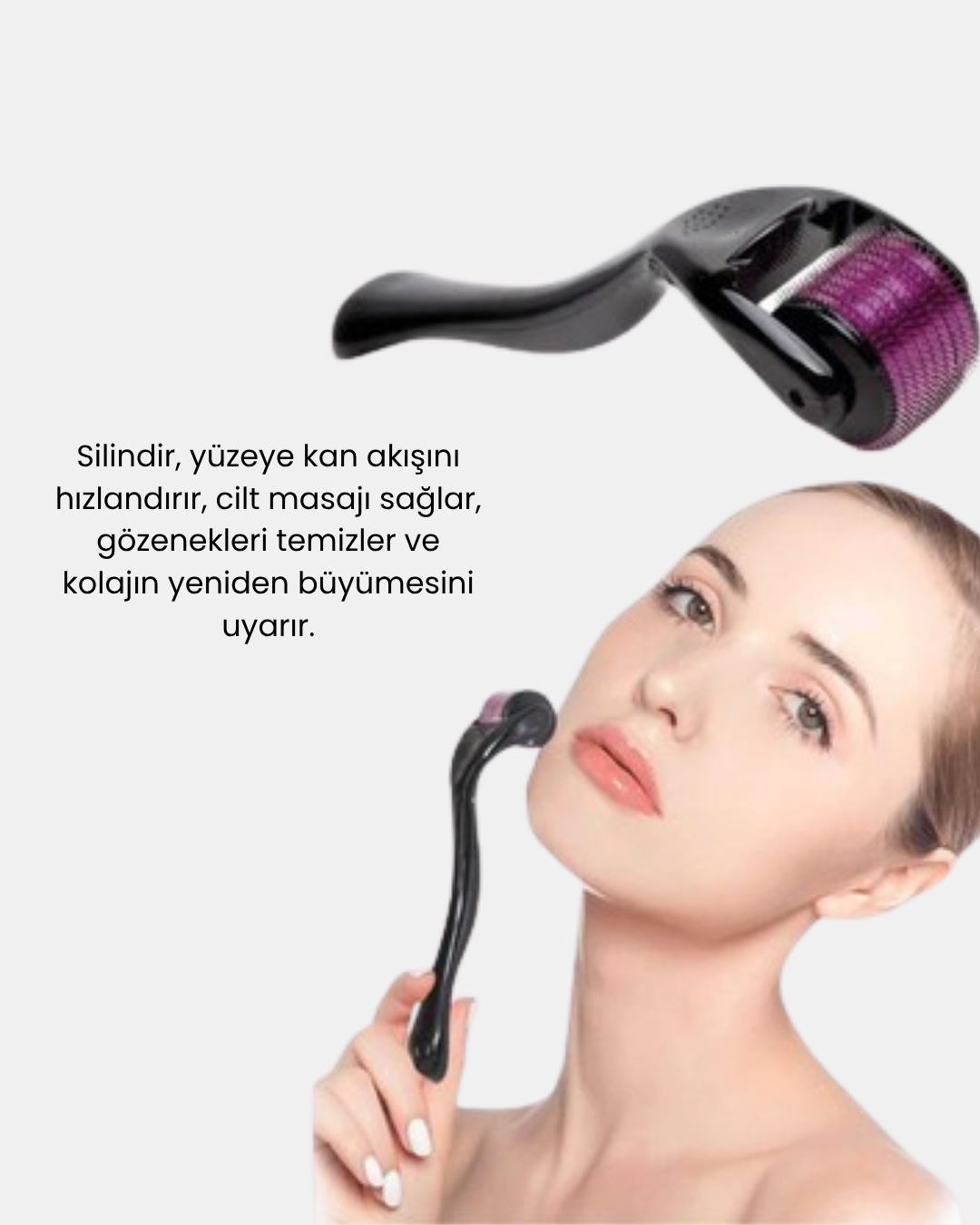 Derma Roller Titanyum İğneli Cilt Yenileyici – Akne, Kırışıklık ve Leke Karşıtı - Lisinya