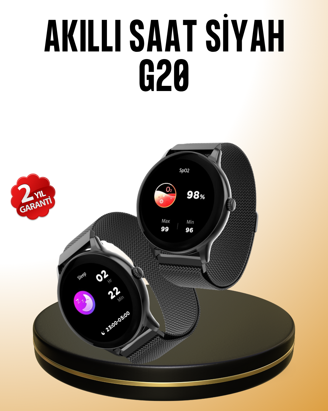 Bluetooth Akıllı Saat G20 Mini – Adım Sayar, Kalori Ölçer, Kalp Atışı Takibi - Lisinya