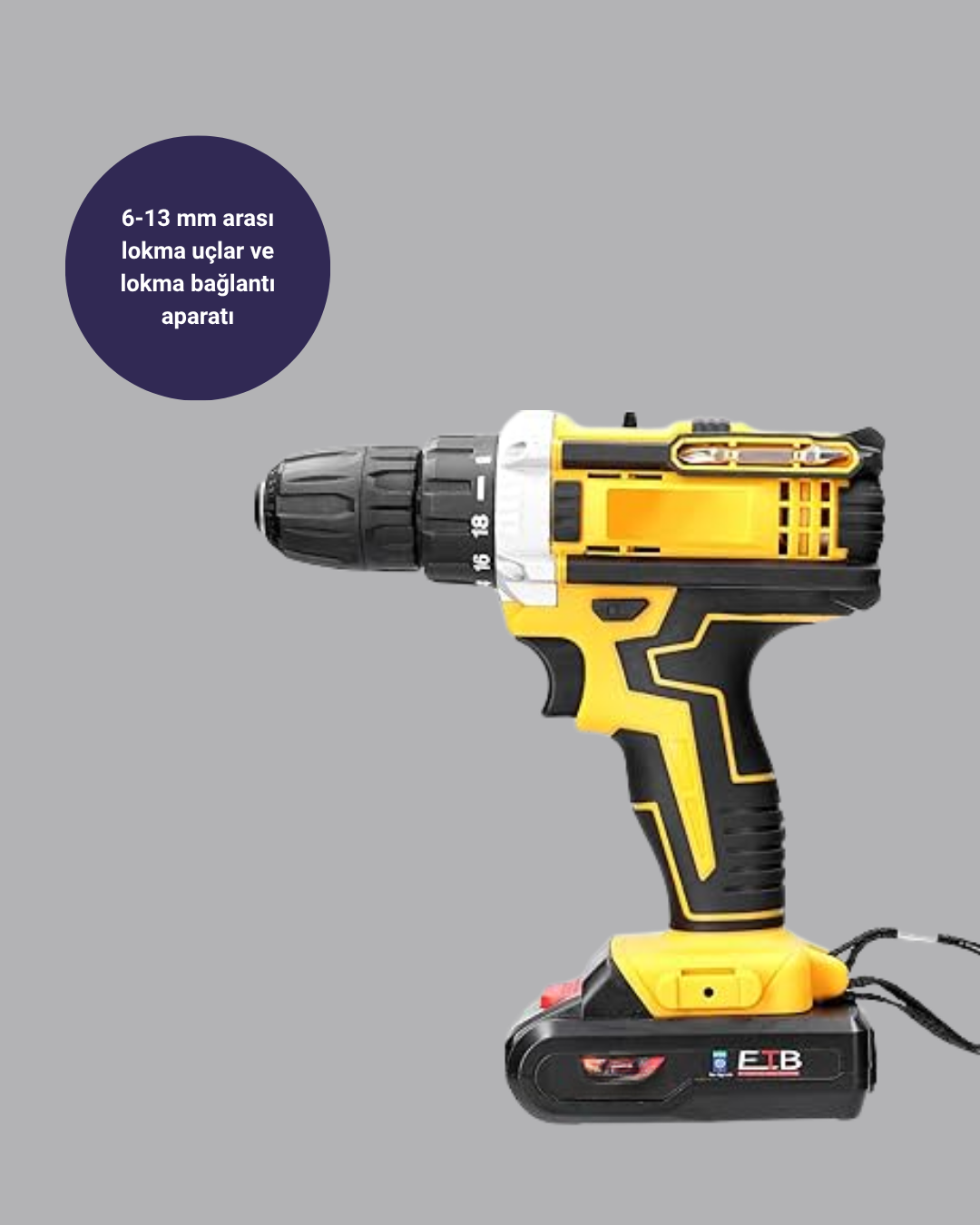 Şarjlı Darbeli Matkap Seti – 2 Bataryalı, 24W Güç, 24 Parça Aksesuar, LED Işıklı - Lisinya