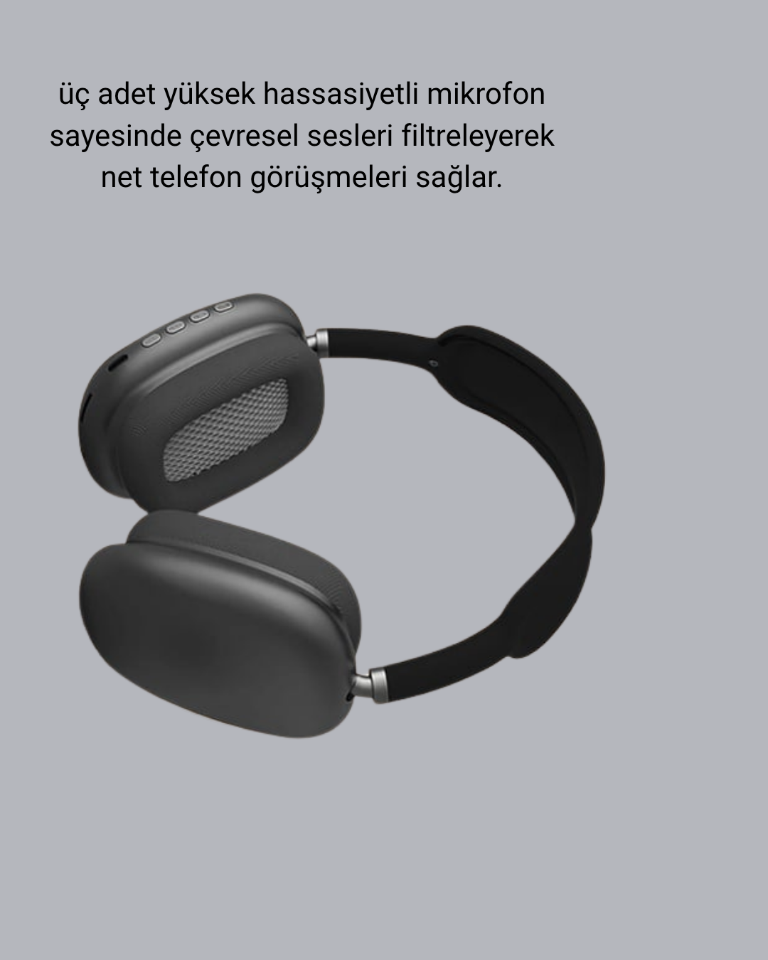 P9 Pro Plus Bluetooth Kulak Üstü Kulaklık – H1 Çipli, Aktif Gürültü Engelleme, Uzamsal Ses Desteği - Lisinya