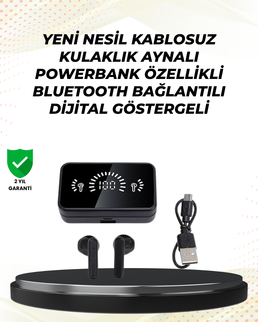Bluetooth 5.1 Destekli  bluetooth kulaklık – ANC ve Stereo Sesli - Lisinya