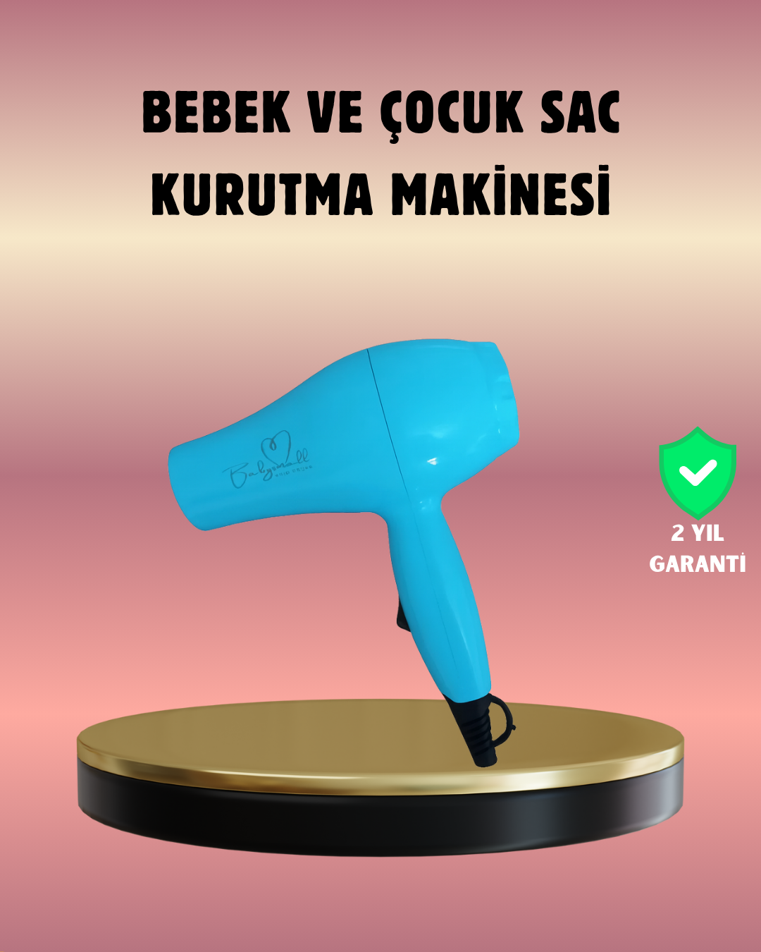 Çocuklara Uygun Saç Kurutma Makinesi – Güvenli, Yumuşak ve Nazik Kurutma Deneyimi - Lisinya