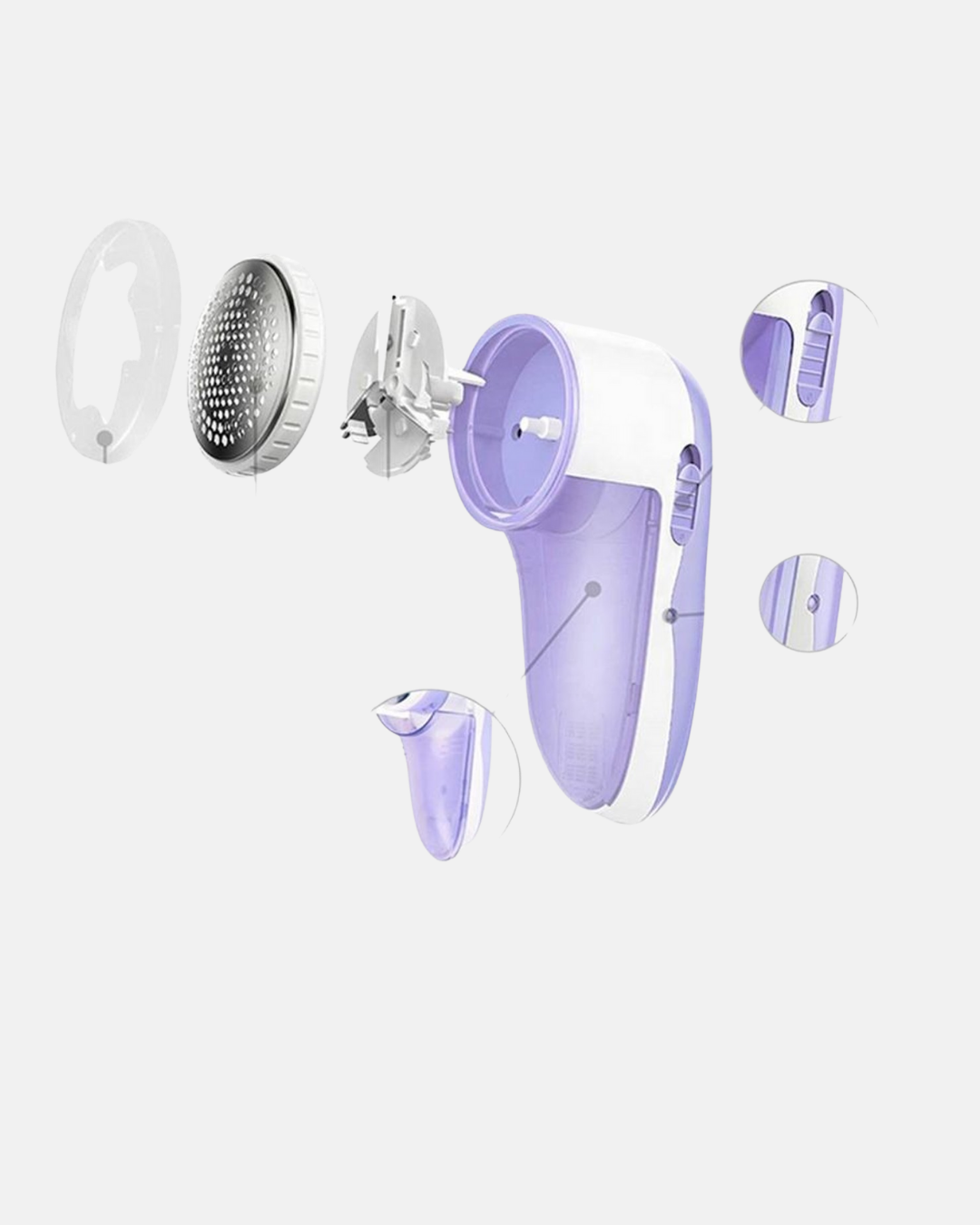 Taşınabilir Şarjlı Tiftik Toplayıcı – Çıkarılabilir Hazneli, Anti-Statik Fırçalı - Lisinya