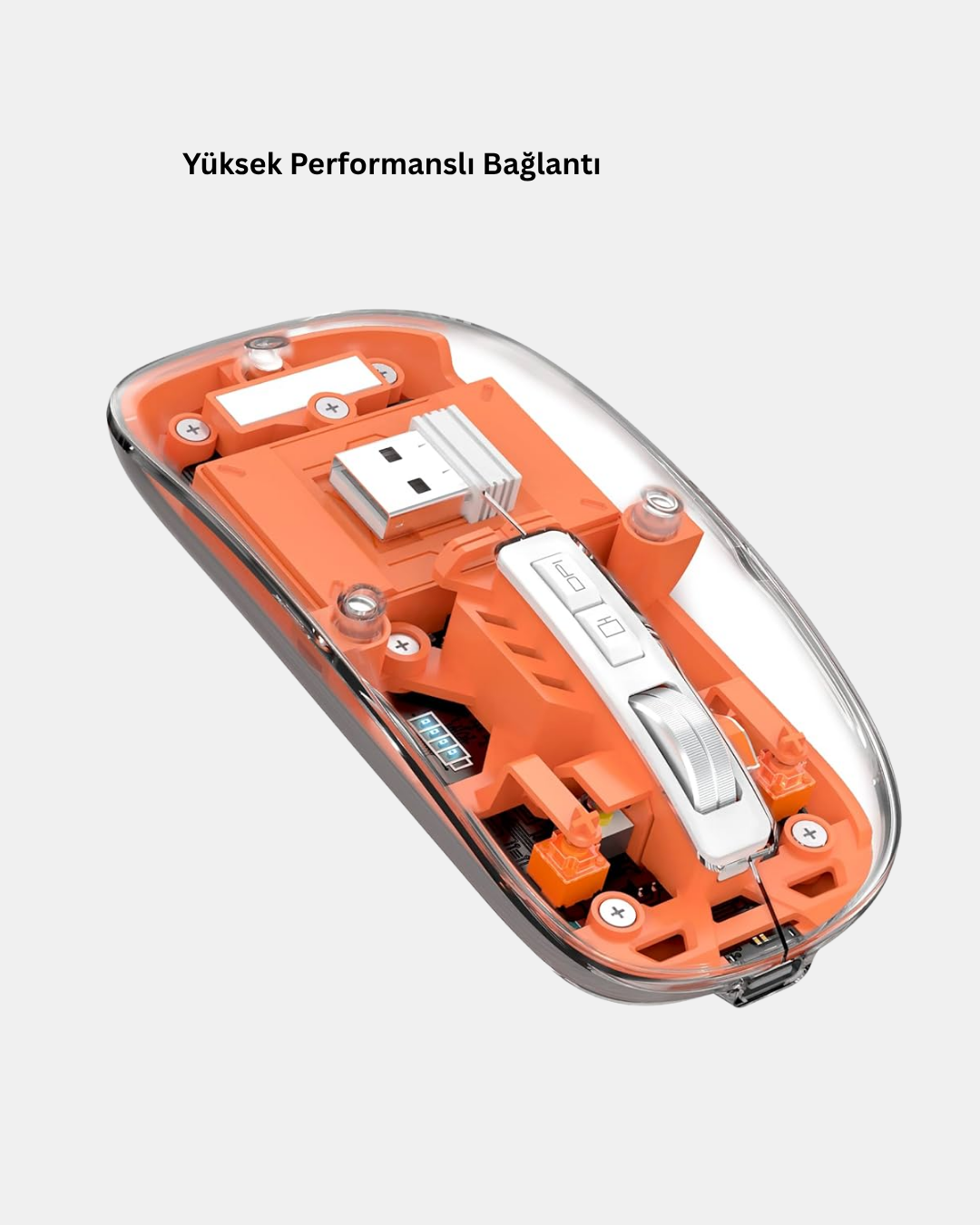 Kablosuz Çift Modlu Mouse – Bluetooth 5.0 + 2.4GHz - Lisinya Kablosuz Çift Modlu Mouse – Bluetooth 5.0 + 2.4GHz - Lisinya